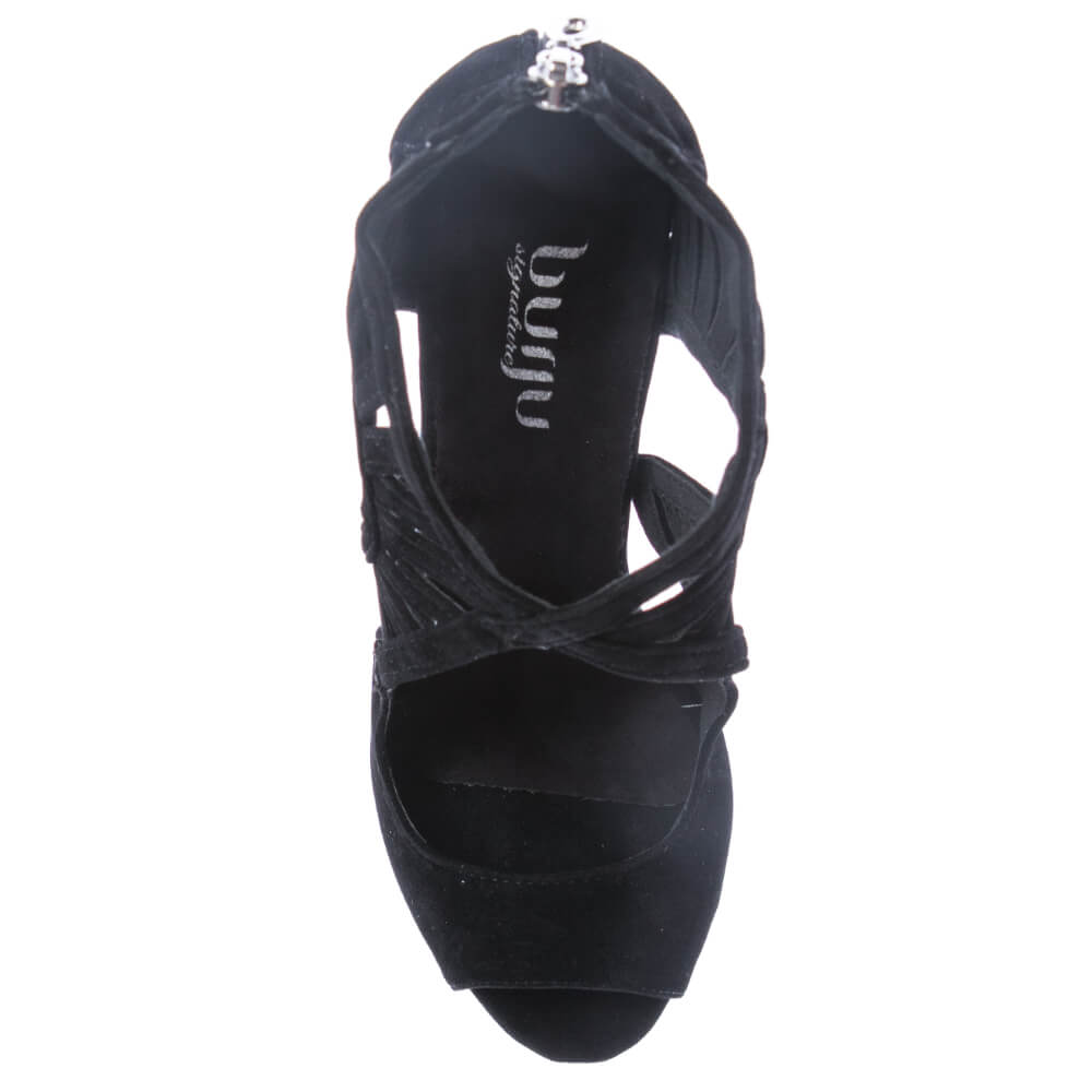 Camila - Black Vegan Suede - Street Sole