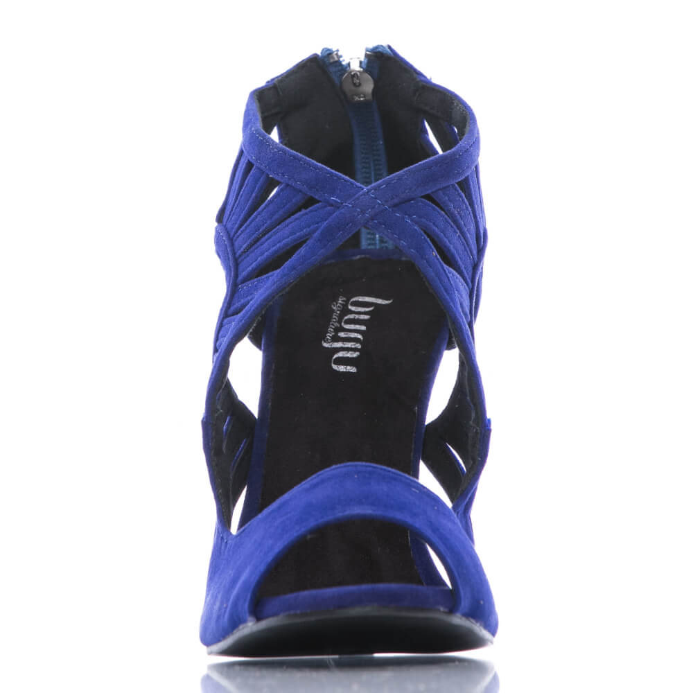 Camila - Blue Vegan Suede - Street Sole