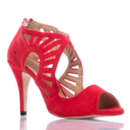 Camila - Red Vegan Suede - Street Sole