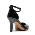 Claudette Wide Fit - Noir verni végan - Semelle Street