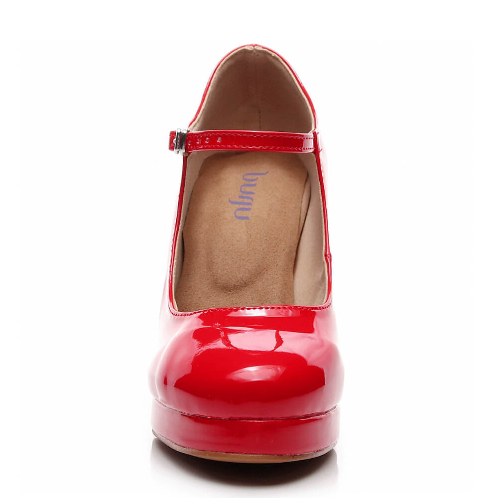 Claudia - Blood Orange Patent - Street Sole