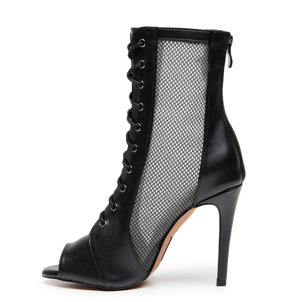 Cora - Black Vegan Leather   - Street Sole