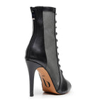 Cora - Black Vegan Leather   - Street Sole