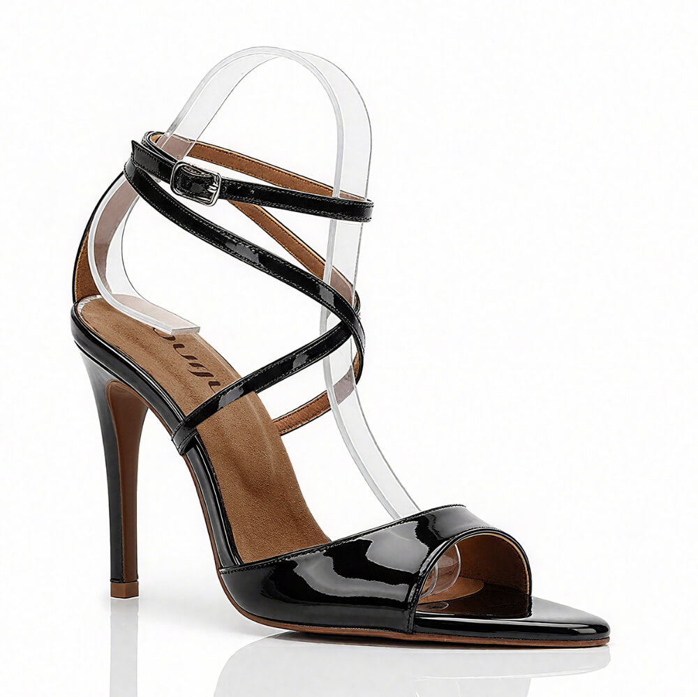 Daneah - Black Vegan Patent - Street Sole