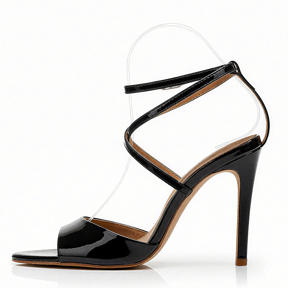 Daneah - Black Vegan Patent - Street Sole