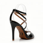 Daneah - Black Vegan Patent - Street Sole