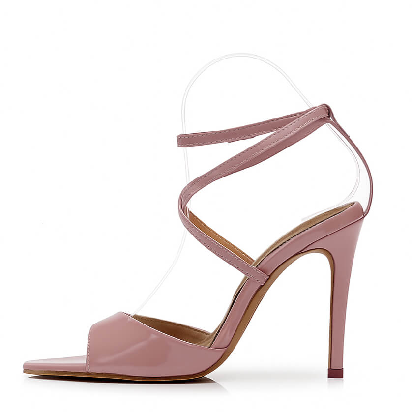 Daneah - Latte Vegan Patent - Street Sole