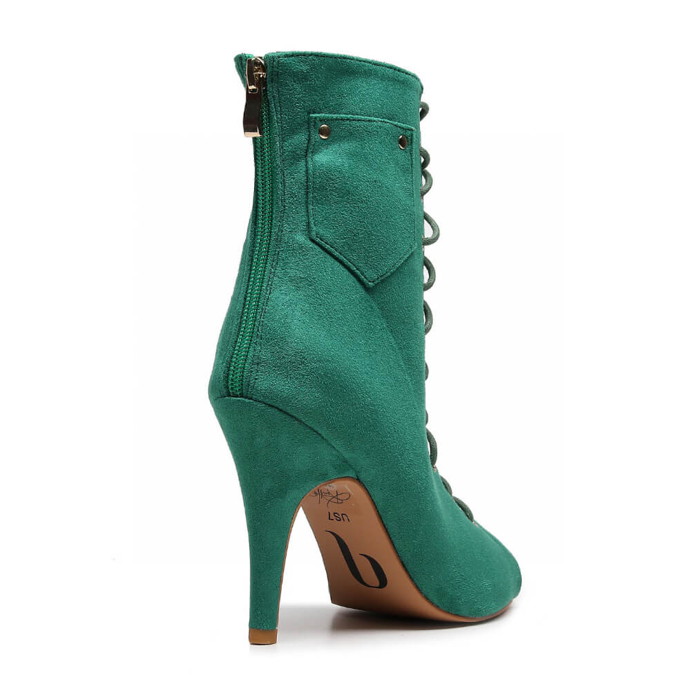 Deja Vu - Green Vegan Suede - Street Sole