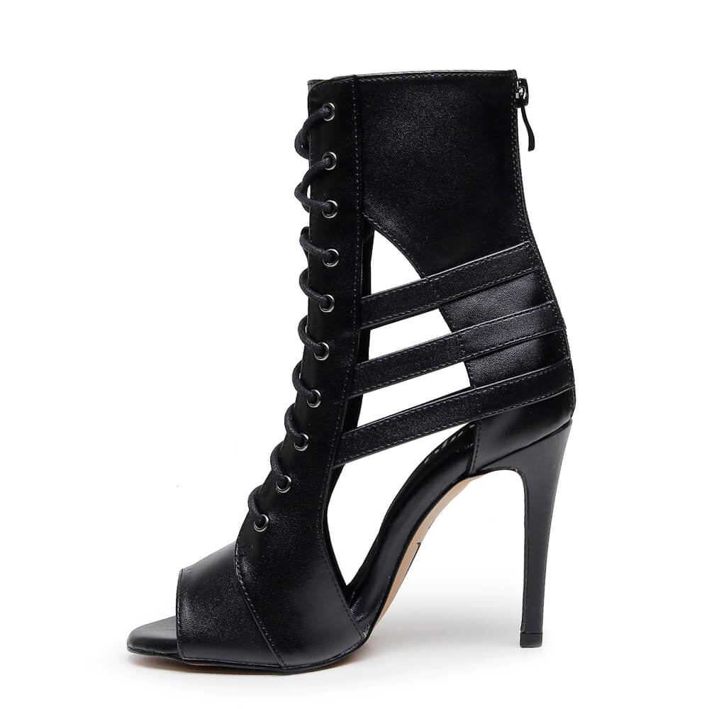 Denver - Black Vegan Leather - Street Sole