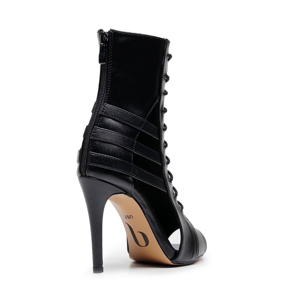 Denver - Black Vegan Leather - Street Sole