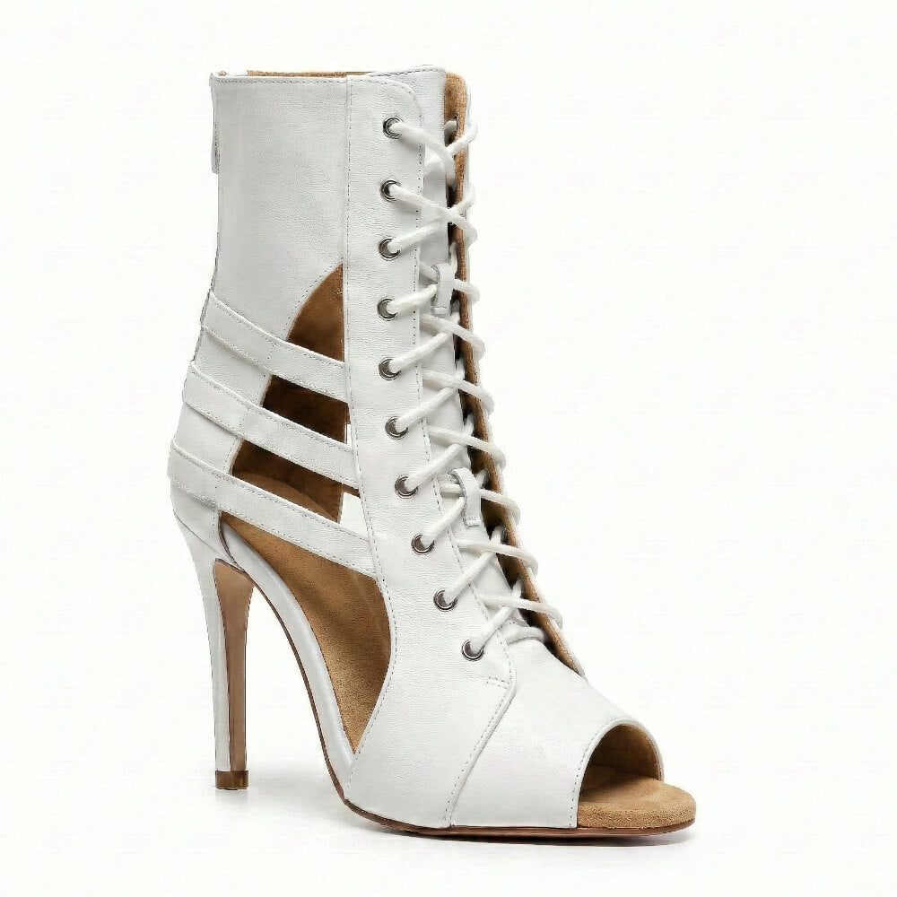 Denver - White Vegan Leather - Street Sole