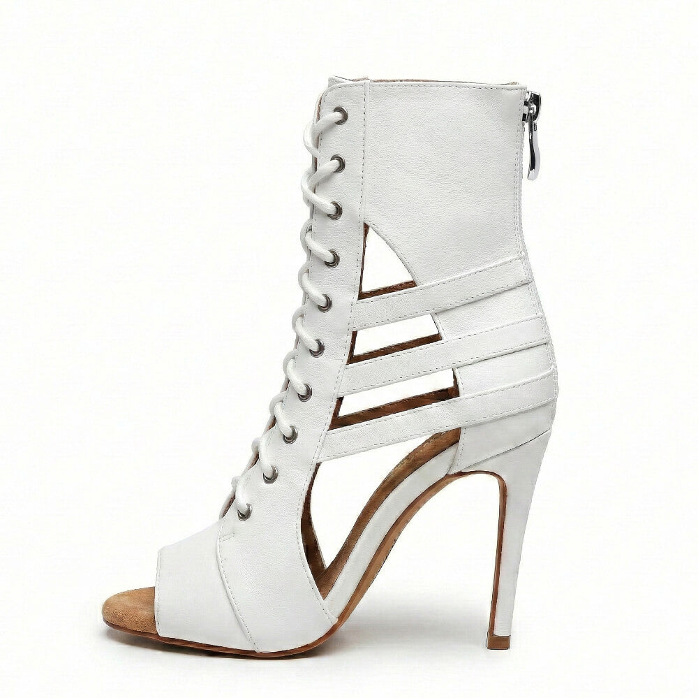 Denver - White Vegan Leather - Street Sole