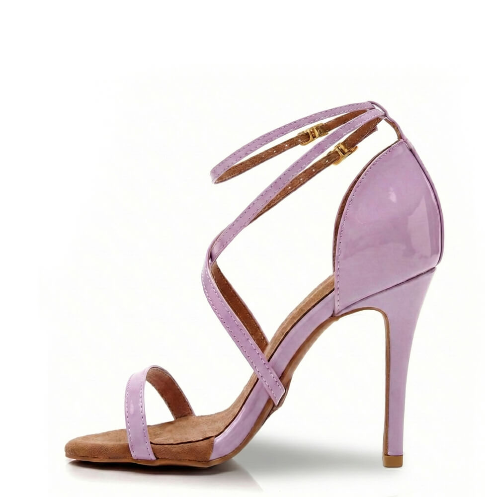 Desmira - Pink Vegan Patent - Street Sole
