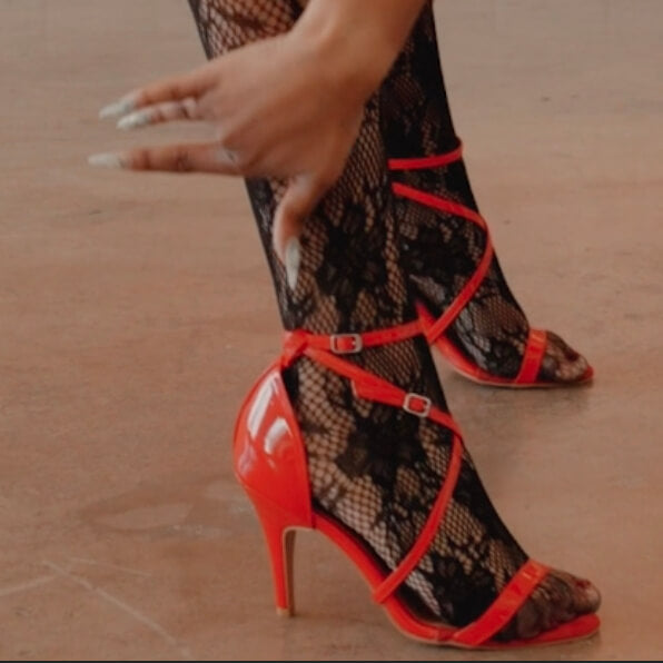 Desmira - Red Vegan Patent   - Street Sole