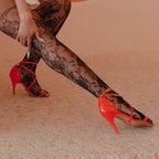 Desmira - Red Vegan Patent   - Street Sole