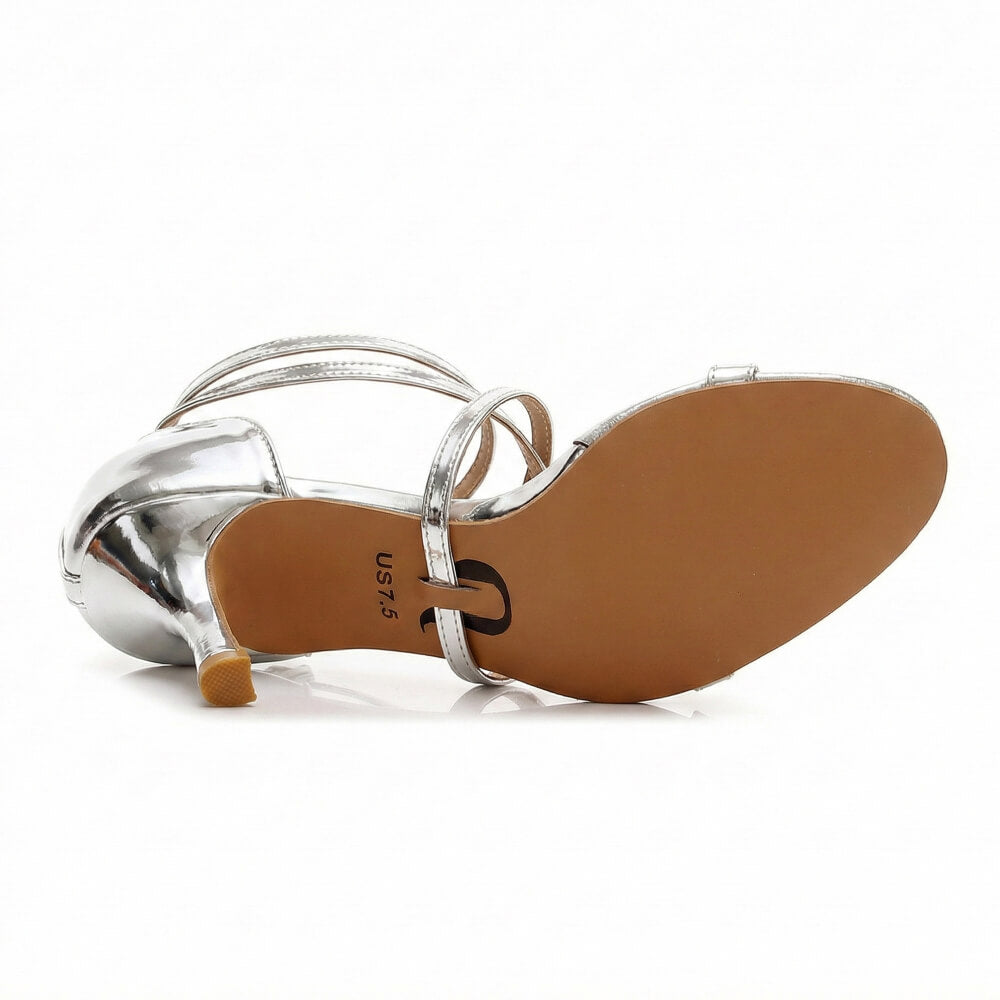 Desmira - Silver Vegan Leather - Street Sole