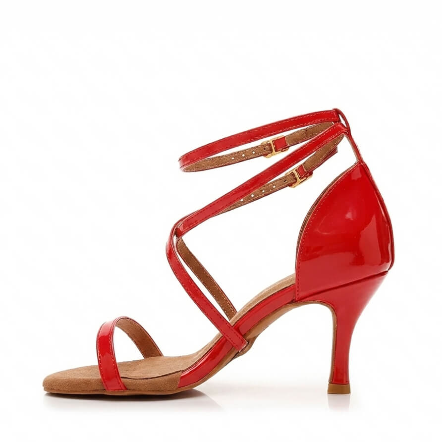 Desmira - Red Vegan Patent   - Street Sole
