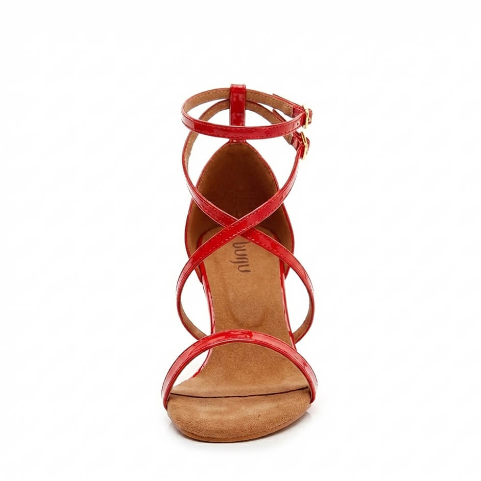 Desmira - Red Vegan Patent   - Street Sole