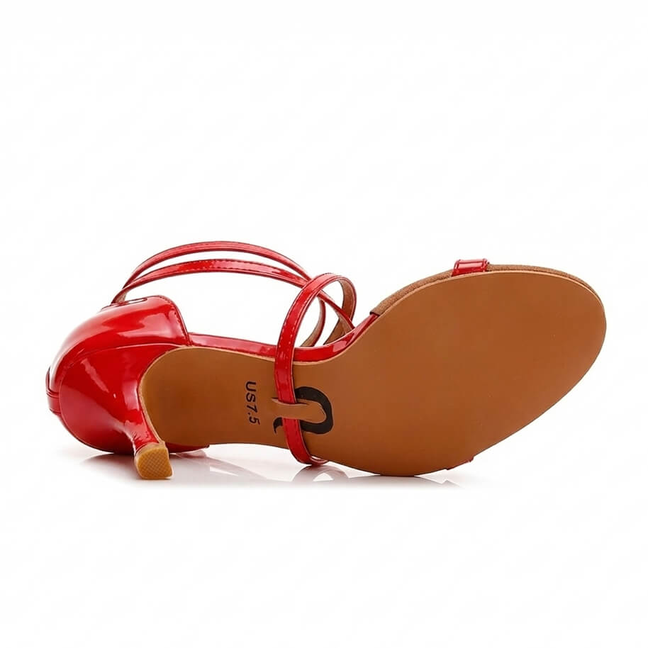 Desmira - Red Vegan Patent   - Street Sole