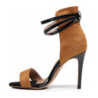 Desnudate - Dark Tan Vegan Suede - Suede Sole - Dance Floor Only