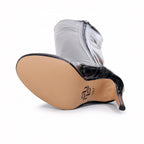 Devilla Size Inclusive - Black Vegan Patent - Street Sole - Thigh Variant One