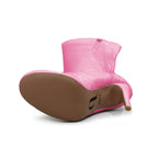 Devilla Size Inclusive - Pink Vegan Patent - Street Sole - Thigh Variant Two