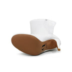 Devilla Size Inclusive - White Vegan Patent - Street Sole - Thigh Variant Two