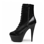 Devon - Black Vegan Leather - Street Sole