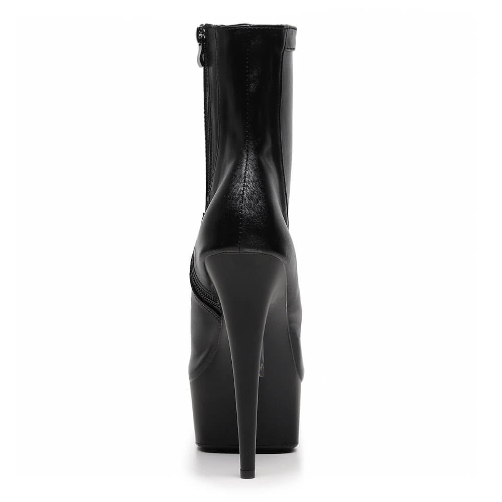 Devon - Black Vegan Leather - Street Sole