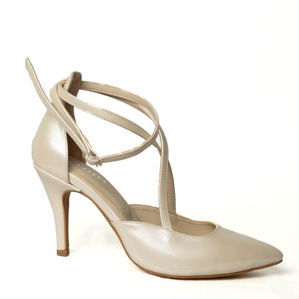 Dilara - Ivory Vegan Leather - Street Sole