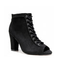 Dilynn Wide Fit - Black Vegan Suede - Street Sole