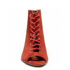 Dilynn Wide Fit - Red Vegan Suede - Street Sole