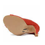 Dilynn Wide Fit - Red Vegan Suede - Street Sole