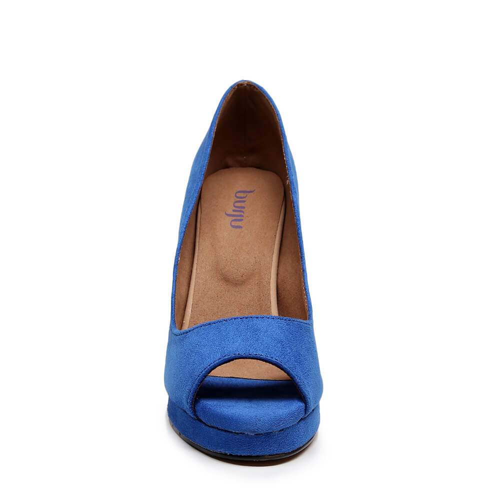 Dulce - Blue Vegan Suede - Street Sole