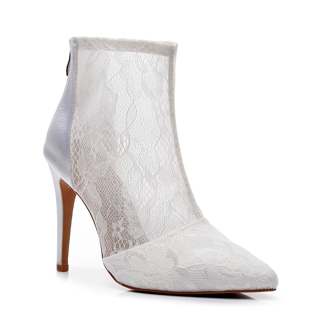 Eloise - White Lace - Street Sole
