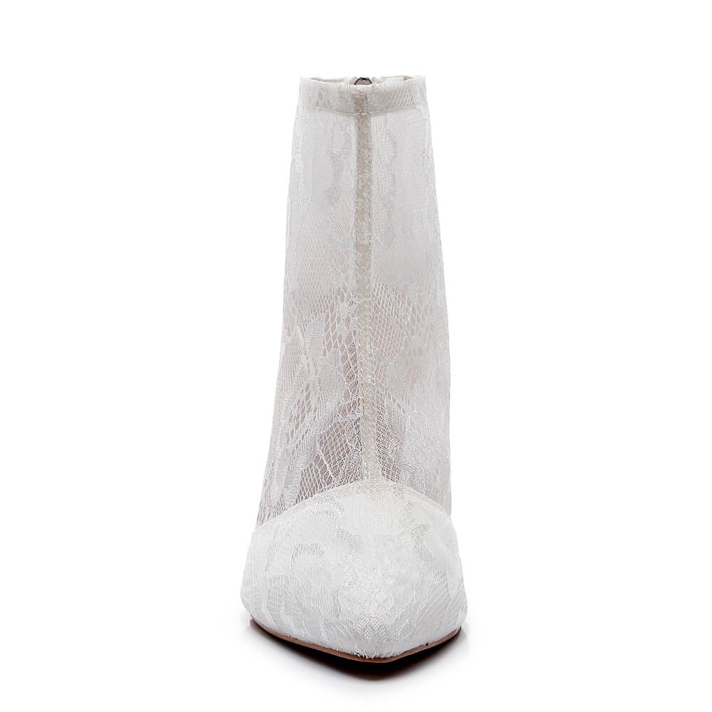 Eloise - White Lace - Street Sole