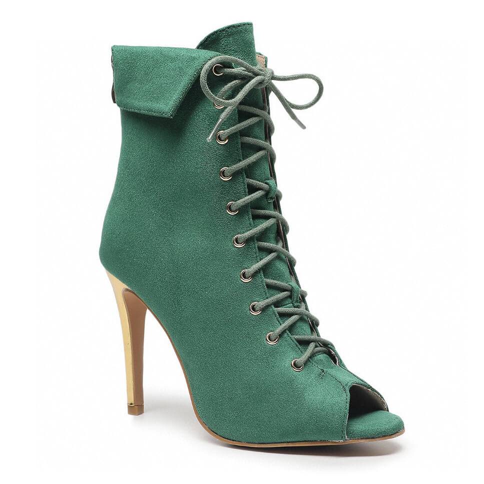 Empower - Green Vegan Suede - Rubber Sole