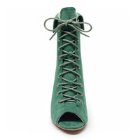 Empower - Green Vegan Suede - Rubber Sole