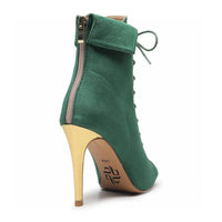 Empower - Green Vegan Suede - Rubber Sole