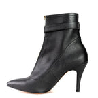 Esra - Black Vegan Leather   - Street Sole