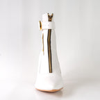 Esra - White Vegan Leather - Street Sole