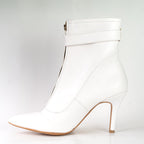 Esra - White Vegan Leather - Street Sole
