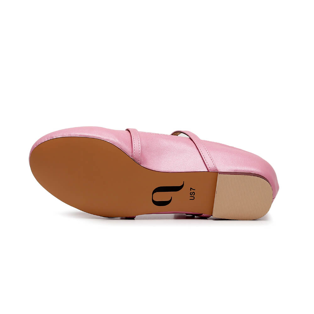 Gale - Light Pink Vegan Leather - Street Sole