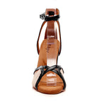 Harley - Black Vegan Patent  - Suede Sole