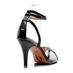 Harley - Black Vegan Patent  - Suede Sole