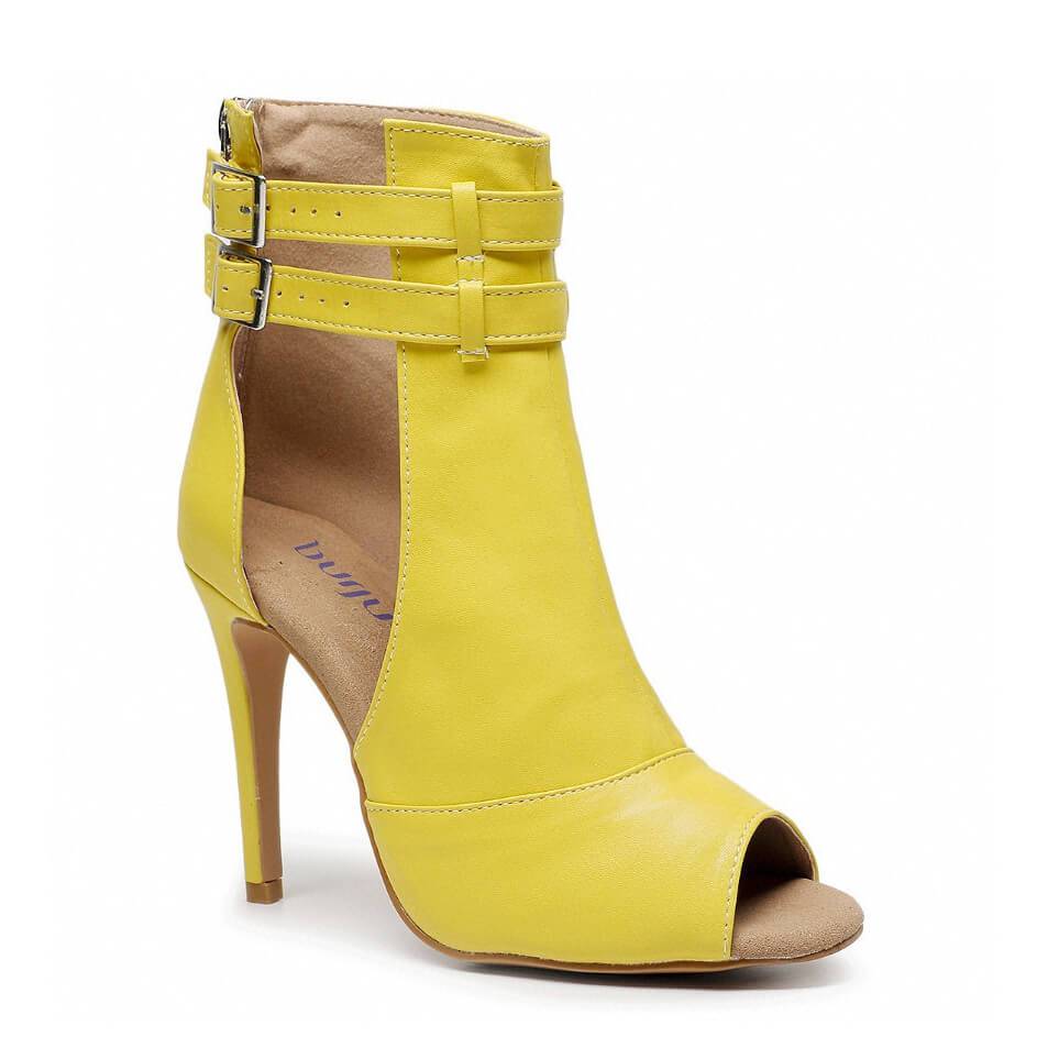 Hope - Yellow Vegan Leather - Rubber Sole