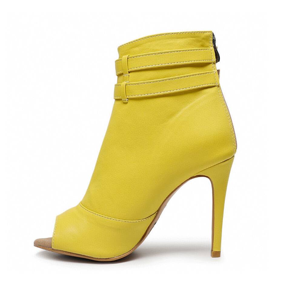 Hope - Yellow Vegan Leather - Rubber Sole