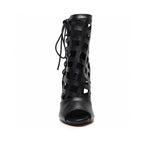 Heel Trap - Black Vegan Leather - Street Sole