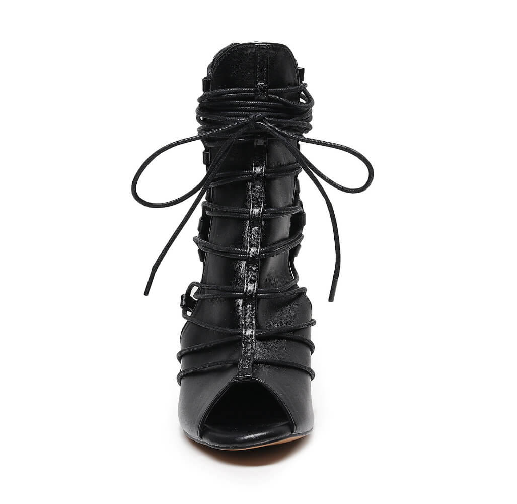 Karma - Black with Black Straps - Street Sole