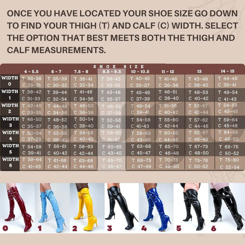 Skye Size Inclusive - Red Lycra - Street Sole - Thigh Variant One